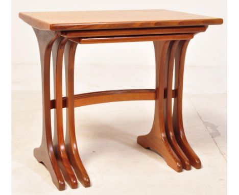 G-Plan - Victor Wilkins - A vintage retro 20th century circa. 1970's teak wood G Plan nest of tables of graduating form.&nbsp