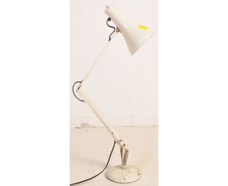 A retro vintage mid 20th century Anglepoise Herbert Terry lamp having makers stamp and weighted base. Trademark model 90. Mea