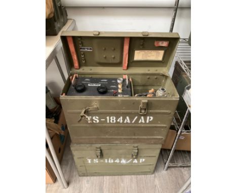 Two late WWII Wavemeters model TS-184A/AP, cased 