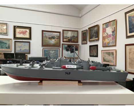 A model of a Motor Torpedo Boat (MTB 747) 