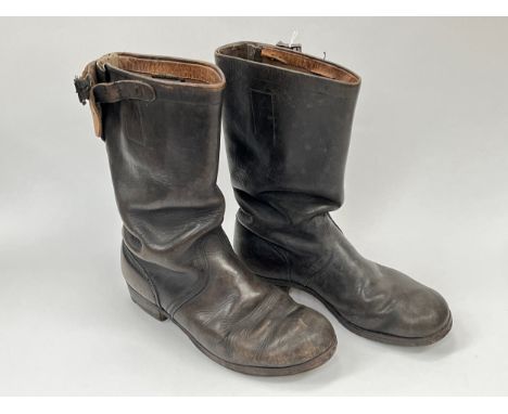 A pair of mid 20th Century German army Bundeswehr boots 