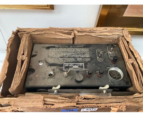 A WWII US Army Signal Corps Radio Compass unit BC-433-G, with part of original box 