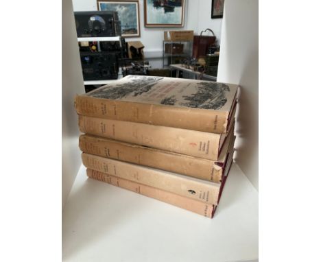 "A History of the Uniforms of the British Army" by Cecil C.P.Lawson, 5 volume set, 1940-1967, 1st editions in dust wrappers, 
