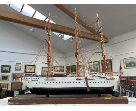 A model of a sailing vessel 