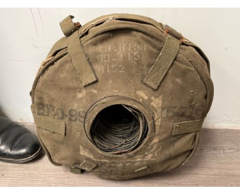 An Army cable reel 
