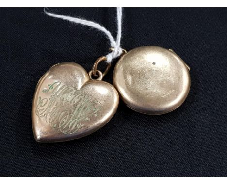 2 VINTAGE LOCKETS 