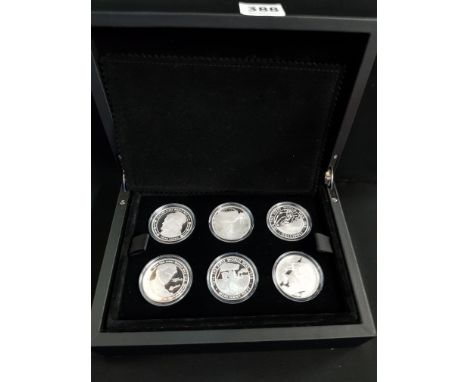 REALITY IN THE GRIP OF CONFLICT UK 2015 FIRST WORLD WAR £5 SILVER PROOF SIX COIN SET 