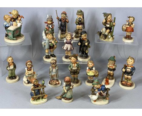 COLLECTION OF HUMMEL FIGURINES (19), including Doctor, Soloist, Blessed Events, Little Hiker, Chimney Sweep etc. Provenance: 