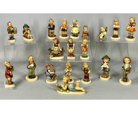 COLLECTION OF HUMMEL FIGURINES (20), including School Girl, The Lost Sheep, Singing Lesson, Happy Travel, Puppet Prince etc. 