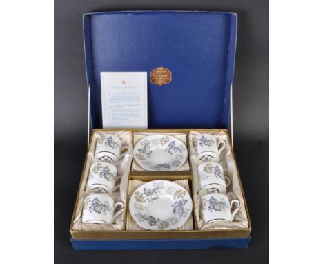 Jaguar - a Coalport made Jaguar edition ' Camelot ' pattern ceramic tea service. Six-piece service, housed in its original pr