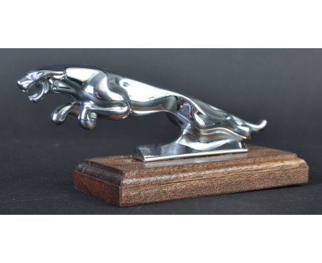 Jaguar Mascot - an original vintage chrome Type 3 Jaguar car bonnet Leaper mascot. Typical form, smaller than previous exampl