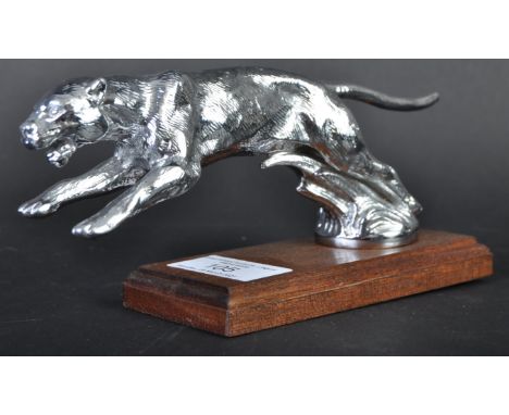 A scarce original vintage Le Jeune made leaping Jaguar car radiator mascot. Very similar in style to that of Jaguar, this mas