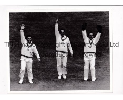 CRICKET PRESS PHOTOGRAPHS      Approximately 50 b/w photos with stamps on the reverse and the majorly being 10" X 8" from the