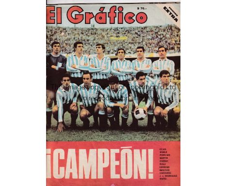 RACING V CELTIC 1967      El Grafico Argentinian weekly sports magazine Special Edition to commemorate the Racing winning the