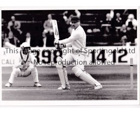 CRICKET    Thirty seven BW press photos. The majority are 10" x 8" and plus some smaller photos from the 1980’s, inc. England