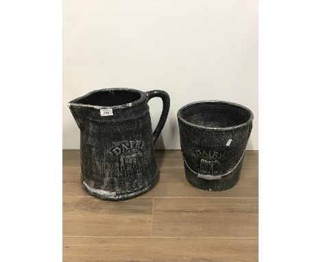 GARDEN DAIRY PLANTER & PALE PLANTER
