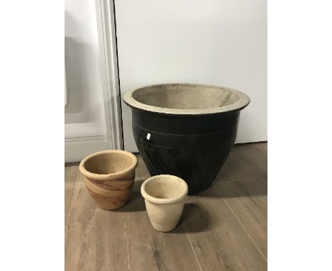 LARGE GARDEN PLANTER (39MM) & 2 OTHERS