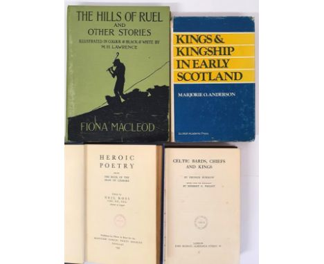 Ross, Heroic Poetry from the Book of pf the Dean of Lismore, Scottish Gaelic Text Soc 1939. Anderson, Kings and Kingship in e