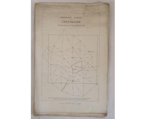 Plates of the Jerusalem 1865 Ordnance Survey - Charles William Wilson, Ordnance Survey of Jerusalem, under the direction of C
