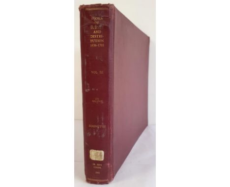 Book of Survey and Distribution, Co. Galway, Vol III Irish Manuscript Commission, 1962, Ex libris