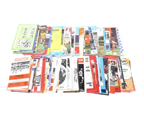A collection of football programmes. Mainly 1970s onwards to include league, FA cup and internationals, etc. Approx 135