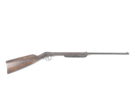 A vintage underlever action air rifle.  Condition Report: No License required to purchase, must be over the age of 18. 