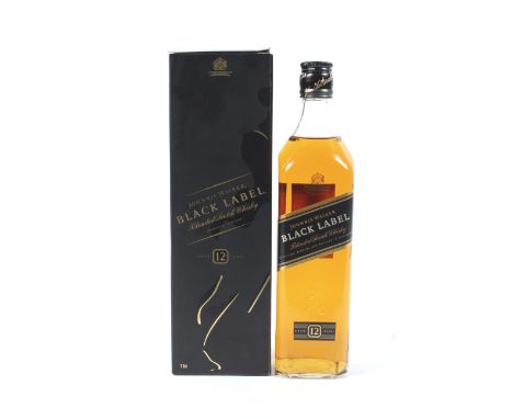 A bottle of Johnnie Walker blended scotch whisky aged 12 years. 70cl, 40% vol, in box.