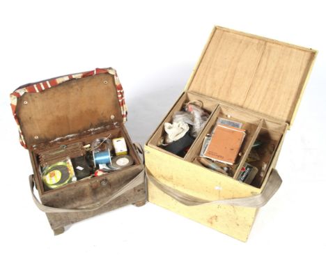 Two boxes of mixed vintage fishing tackle