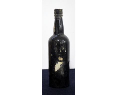 1 bt Sandeman 1966 Vintage Port just into neck, ID from Embossed damaged wax, missing label