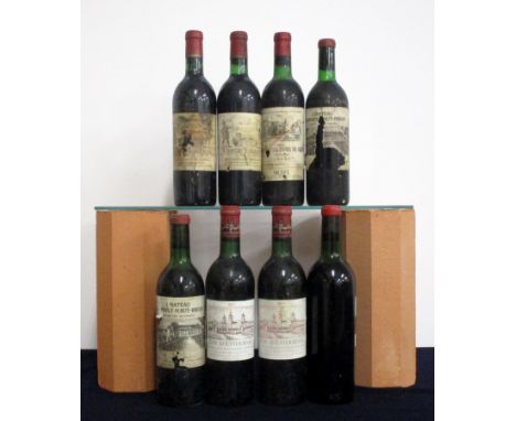 2 bts Ch. Lagrange 1971 St-Julien, 3me Cru Classé i.n, vts, bs/cdl 1 bt Ch La Tour de Mons 1971 Margaux us, bs/sl cdl, Sichel