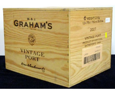 v 12 bts Grahams 2007 Vintage Port owc