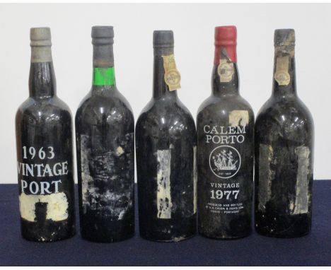 1 bt Gonzalez Byass &amp; Co 1963 Vintage Port i.n, ID from capsule 1 bt Quinta do Noval 1970 Vintage Port  i.n, ID from embo