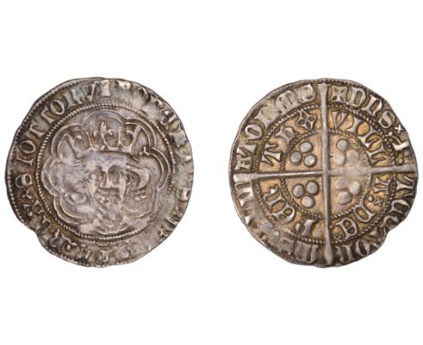 Robert III (1390-1406), Heavy coinage, Second issue, Groat, Perth, mm. cross potent, tressure of eight arcs (one very indisti