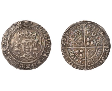 James II (1437-1460), Second coinage, Second issue, Groat, type IIIa, Edinburgh, mm. crown, tressure of nine arcs, small fleu