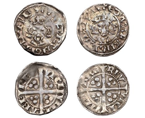 Edward I and II (1297-1318), Occupation of Berwick, Pennies (2), both Berwick-upon-Tweed, class IVa, 1.52g/11h (SCBI North 11