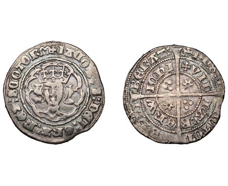 James III (1460-1488), Light issue, 1475, Groat, Berwick, mm. cross pattée, tall crown of five fleurs, tressure of ten arcs, 