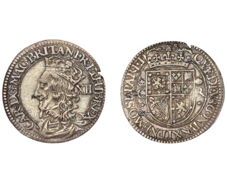 Charles I (1625-1649), Third coinage, Falconer’s First issue, Twelve Shillings, signed f over crown, 5.77g/9h (Murray p.138, 