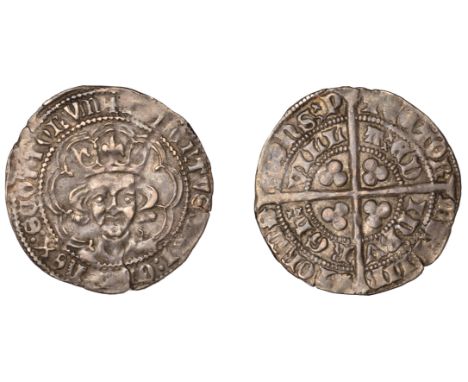 Robert III (1390-1406), Heavy coinage, Second issue, Groat, Edinburgh, mm. cross potent, tressure of seven arcs, trefoils on 