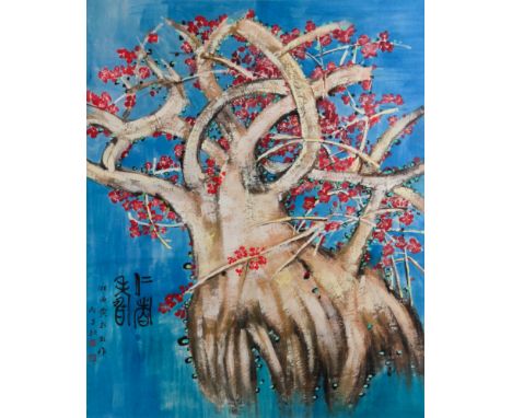 A Chinese Scroll Painting By Huang Yongyu 113 x 92cm. 20th century.