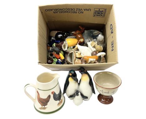 Beswick Beatrix Potter Mr Alderman Ptolemy, John Beswick foal (a/f), Beswick swan, Homepride cruet, Hornsea Fauna, set of thr