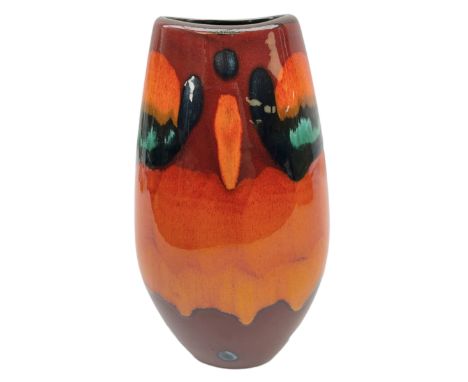 Poole vase of slender ovoid form, H25cm