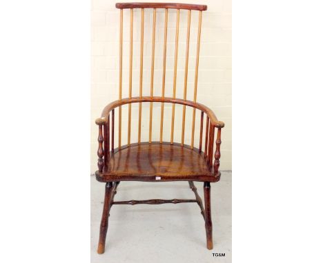 An Elm stick back country chair