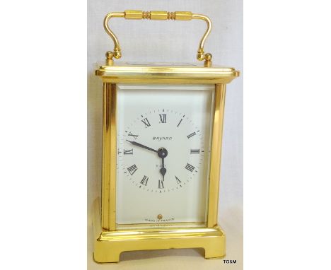 A Bayard 8 day carriage clock
