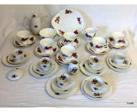 2 x 6 piece tea sets 1 Japanese set and various items and a large Regal Ware Bowl