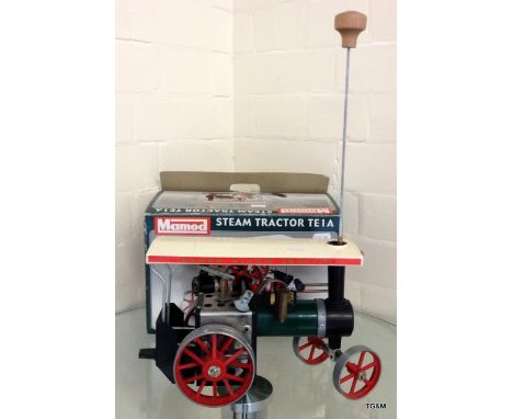 A boxed Mamod steam tractor TEIA with accessories 18 x 26 x 13cm