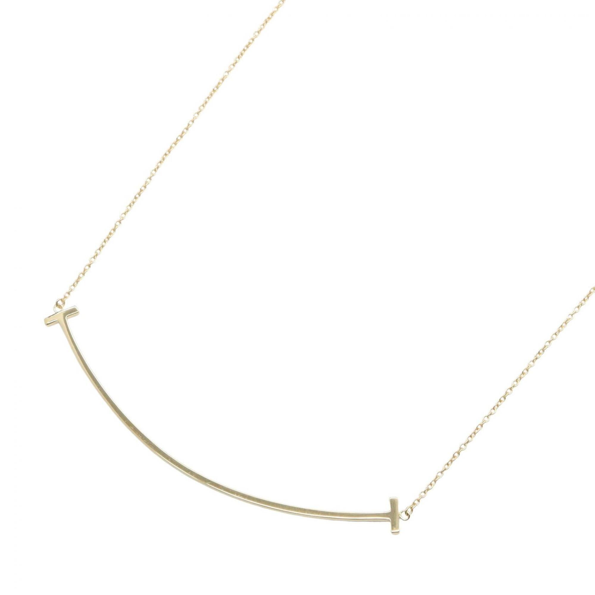 Tiffany & Co. T Smile Large Necklace, 18K (Yellow Gold), Women\'s Jewelry, Gold Tone