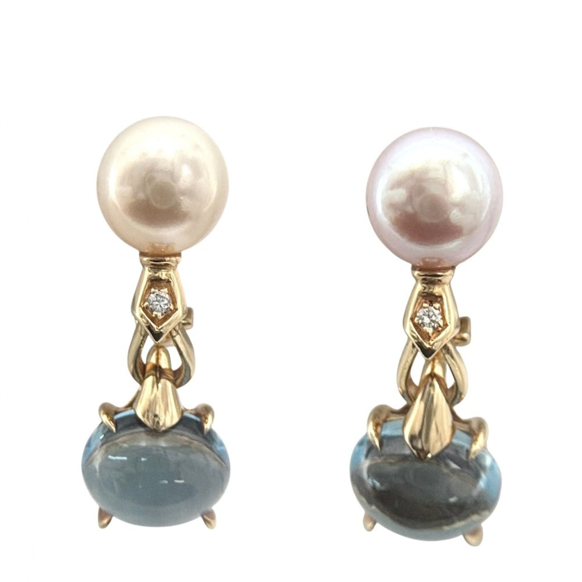 Bulgari Allegra Earrings for Women, 1P Diamond Swing, 18K Yellow Gold 750, Jewelry, Accessories, BVL