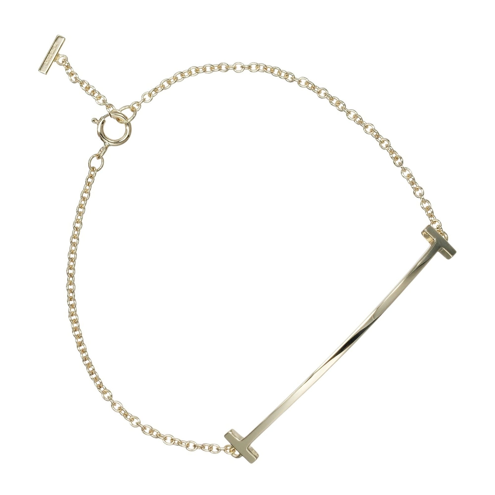 Tiffany & Co. T Smile Bracelet, 18K Yellow Gold, approx. 2.6g.