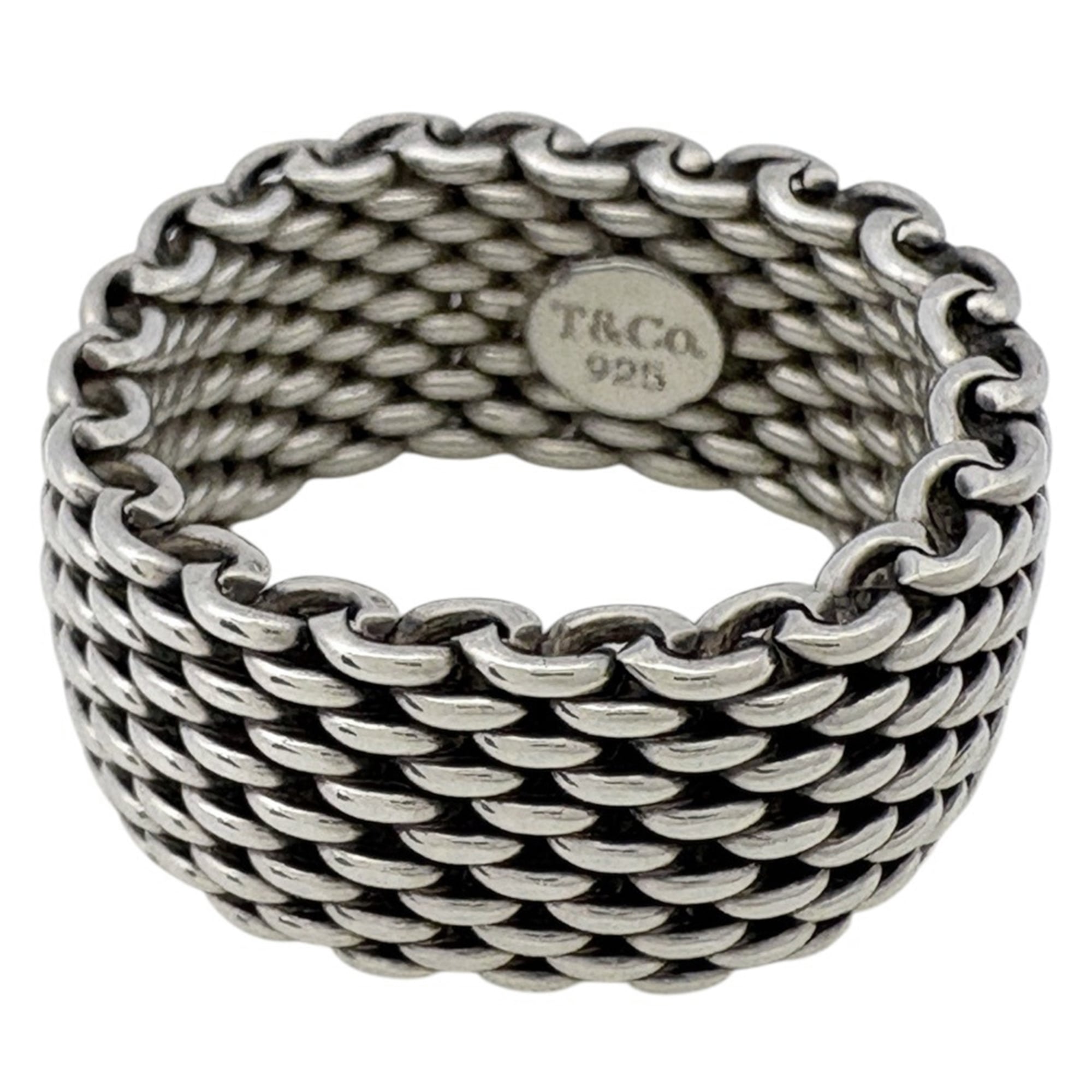 Tiffany & Co. Somerset Mesh Ring, Sterling Silver 925, Women\'s Ring