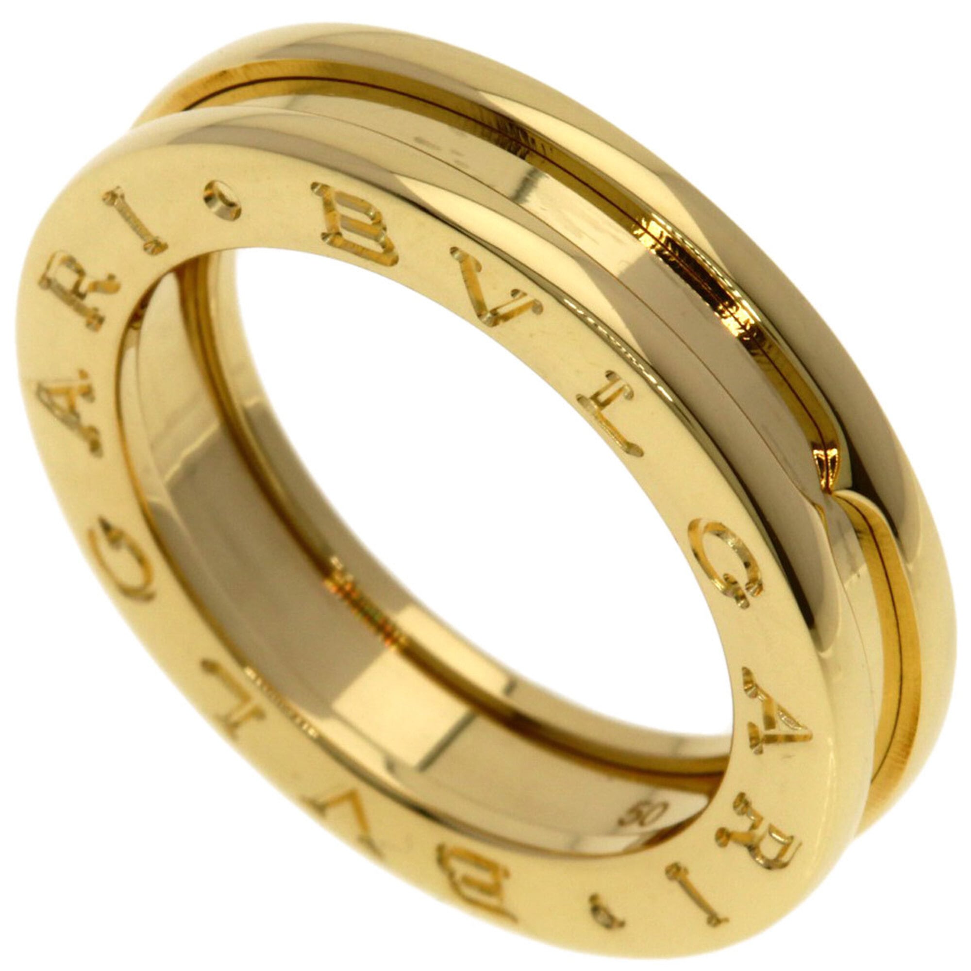 BVLGARI B-zero1 1-band #50 Ring, 18K Yellow Gold, Women\'s.